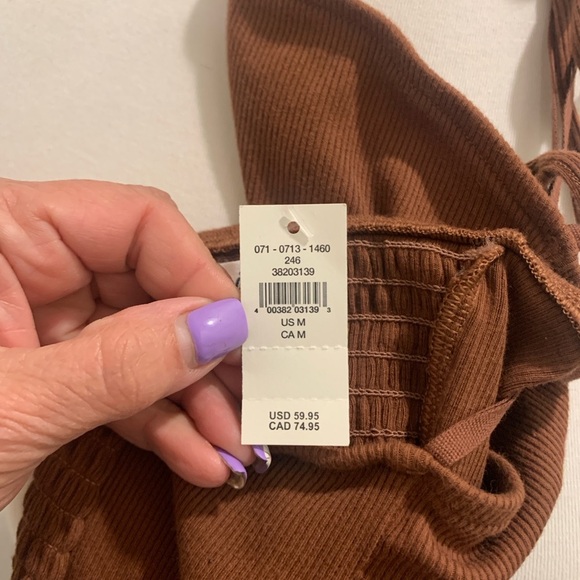 Aerie Brown Halter Jumpsuit with Wide-Leg Silhouette - Picture 4 of 4